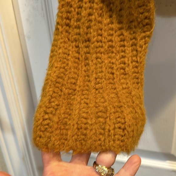 Free People Alpine Wool Blend Chunky Knit Sweater S - Picture 6 of 7